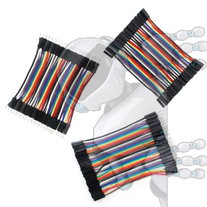 Imagen de Kit 10 Cables 10 Cmt Dupont Alambres Conexión Modulos Arduino