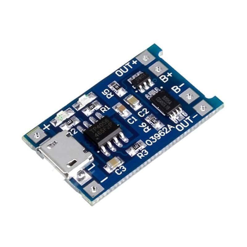 Imagen de Kit 2 Módulo Cargador Batería De Litio Lipo 1a Micro Usb 5v Tp4056