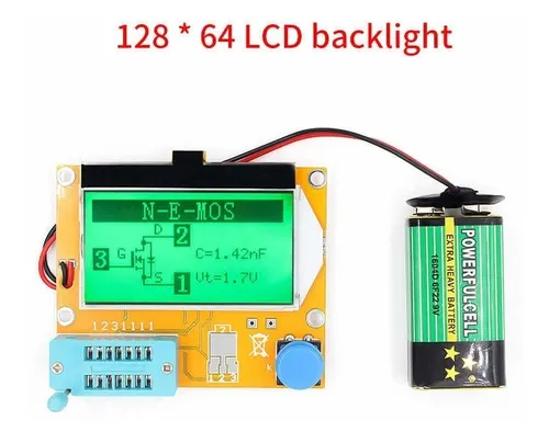 Imagen de Probador Medidor Inductancia Bobinas Transistores Esr Lcr-t4