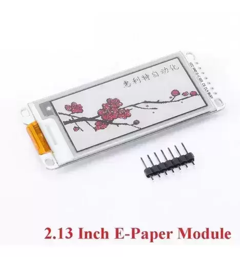 Imagen de Display Lcd Epaper 2.13 Pulgadas E-Ink Negro Blanco Rojo