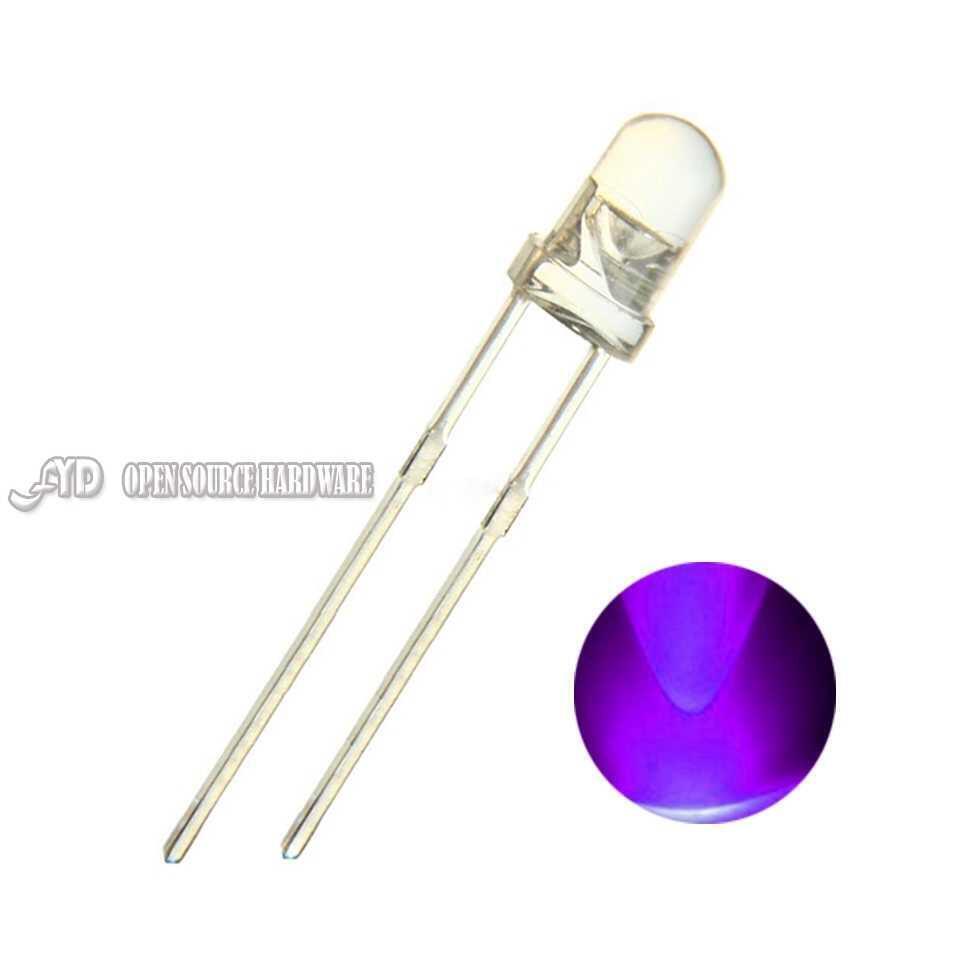 Imagen de Kit 10 Led Leds Uv Ultravioleta 5mm
