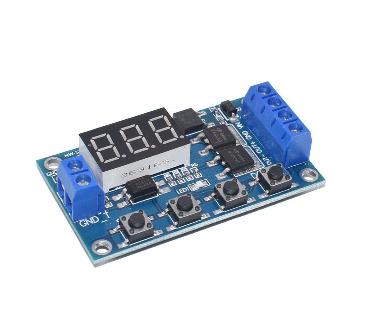 Imagen de Temporizador 999 Mos Ajustable Programable 5v A 36v 15a