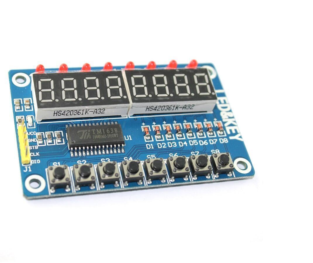 Imagen de Modulo Display Siete Segmentos Tm1638 X8 Para Arduino