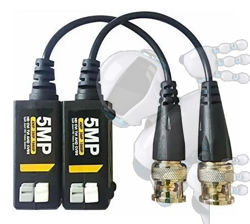 Imagen de Video Balun 5mp Pasivo Hd Bnc Transceptor