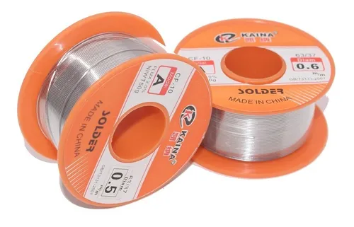 Imagen de Alambre Soldadura Estaño 1.2mm 50g 63/37 Flux 2% 13.5mt