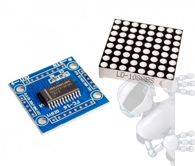 Imagen de MODULO MATRIZ LED 8X8 MAX7219