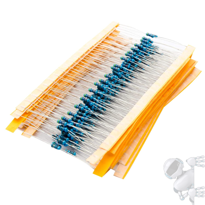 Imagen de Kit 600 resistencias azules 1% 1/4