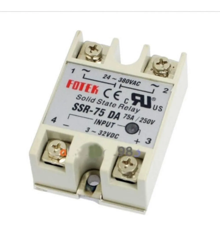 Imagen de Rele De Estado Solido Ssr-75Da 75a 24-380vac Fotek