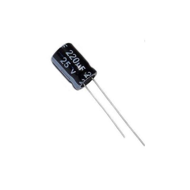 Imagen de Capacitor Electrolítico De Aluminio 220uF 25V 6x11 mm