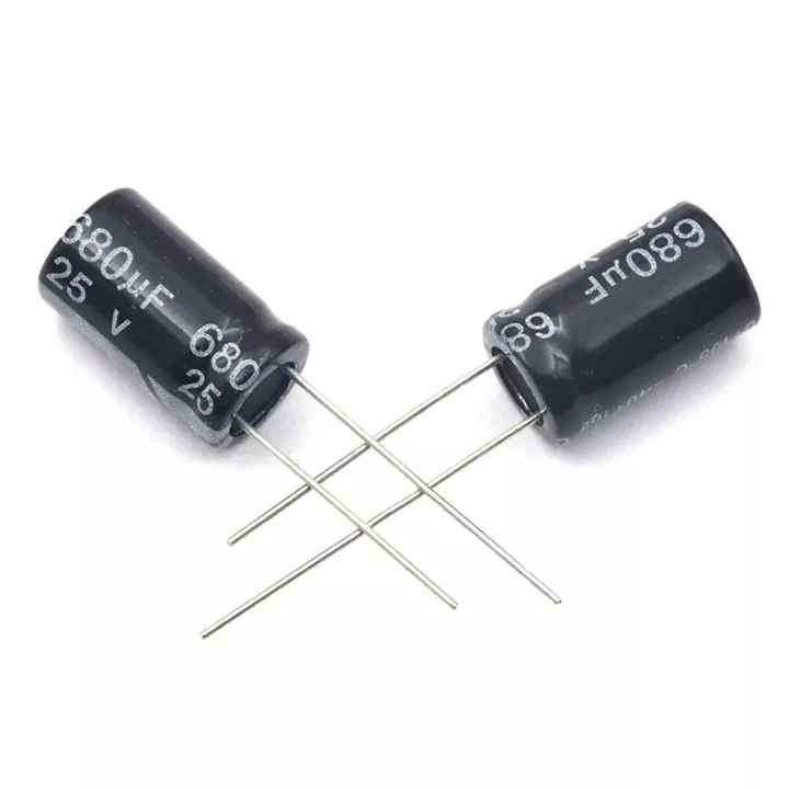 Imagen de Kit 10 Capacitor Electrolítico De Aluminio 680uF 25V 10x13 mm