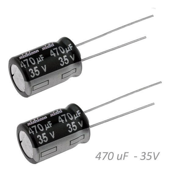 Imagen de Pack 10 Capacitor Electrolítico De Aluminio 470uF 35V 10x13 mm
