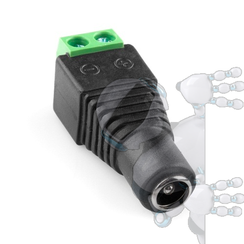 Imagen de Kit 2 Conector Jack 5.5x2.1MM Hembra a Bornera Block 2P