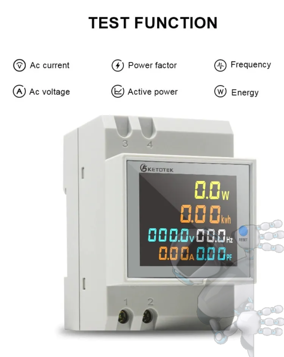 Imagen de Medidor Contador Voltaje Corriente Factor Energía 100a