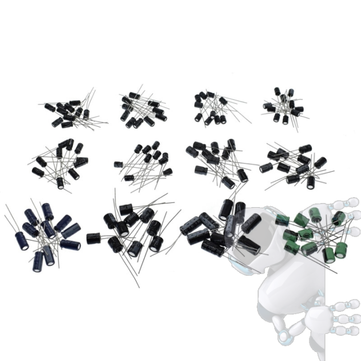 Imagen de Paquete de 120 Capacitores electróliticos