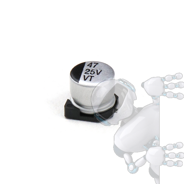 Imagen de Kit 4 Capacitor Electrolítico De Aluminio 47 uF 25V 6.3x5.4 mm SMD