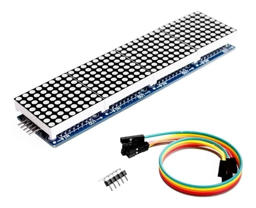 Imagen de Matriz Led 8x8x4 Digitos Max7219 Para Arduino