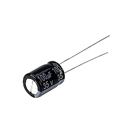 Imagen de Pack 10 Capacitor Electrolítico De Aluminio 100uF 35V 6x11 mm