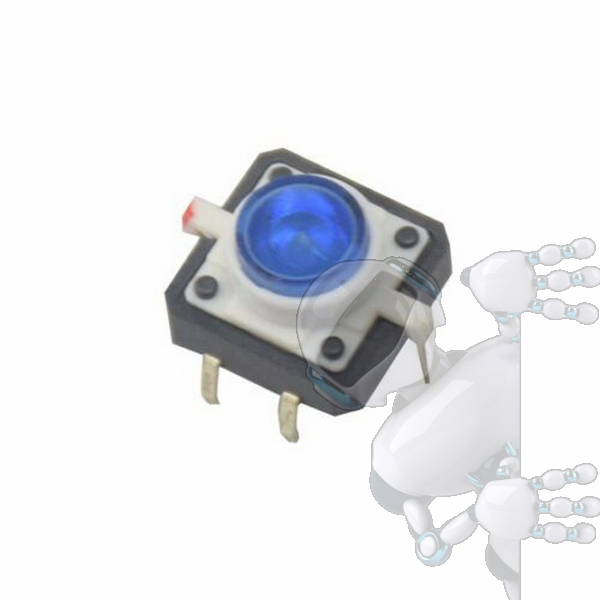 Imagen de Micro Pulsador Con LED Azul 12*12mm