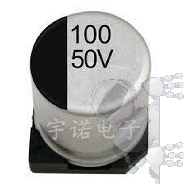 Imagen de Kit 4 Capacitor Electrolítico De Aluminio 100 uF 50V 8x10.5 mm SMD