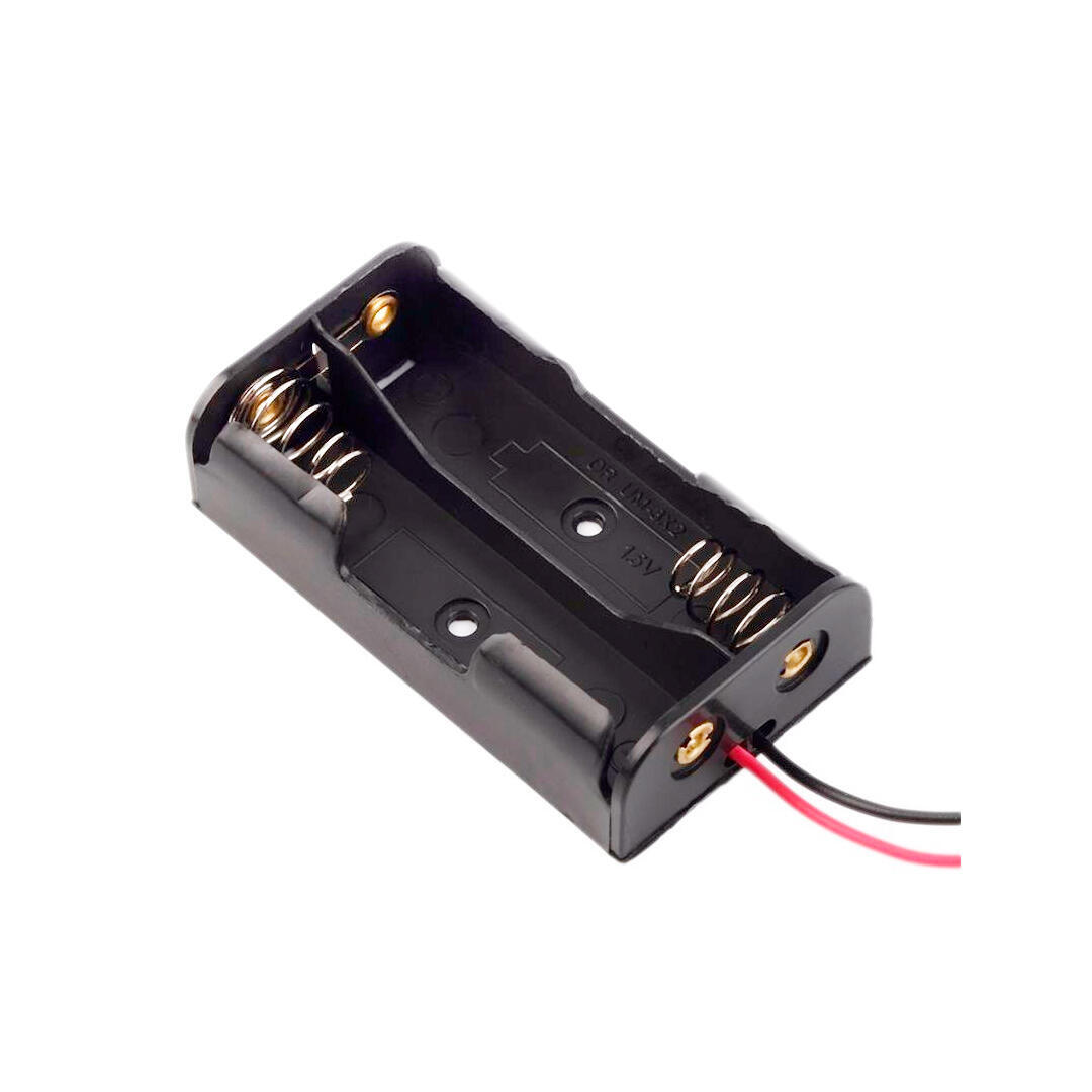 Imagen de Pack 2 Porta Baterías AA x2 Negro