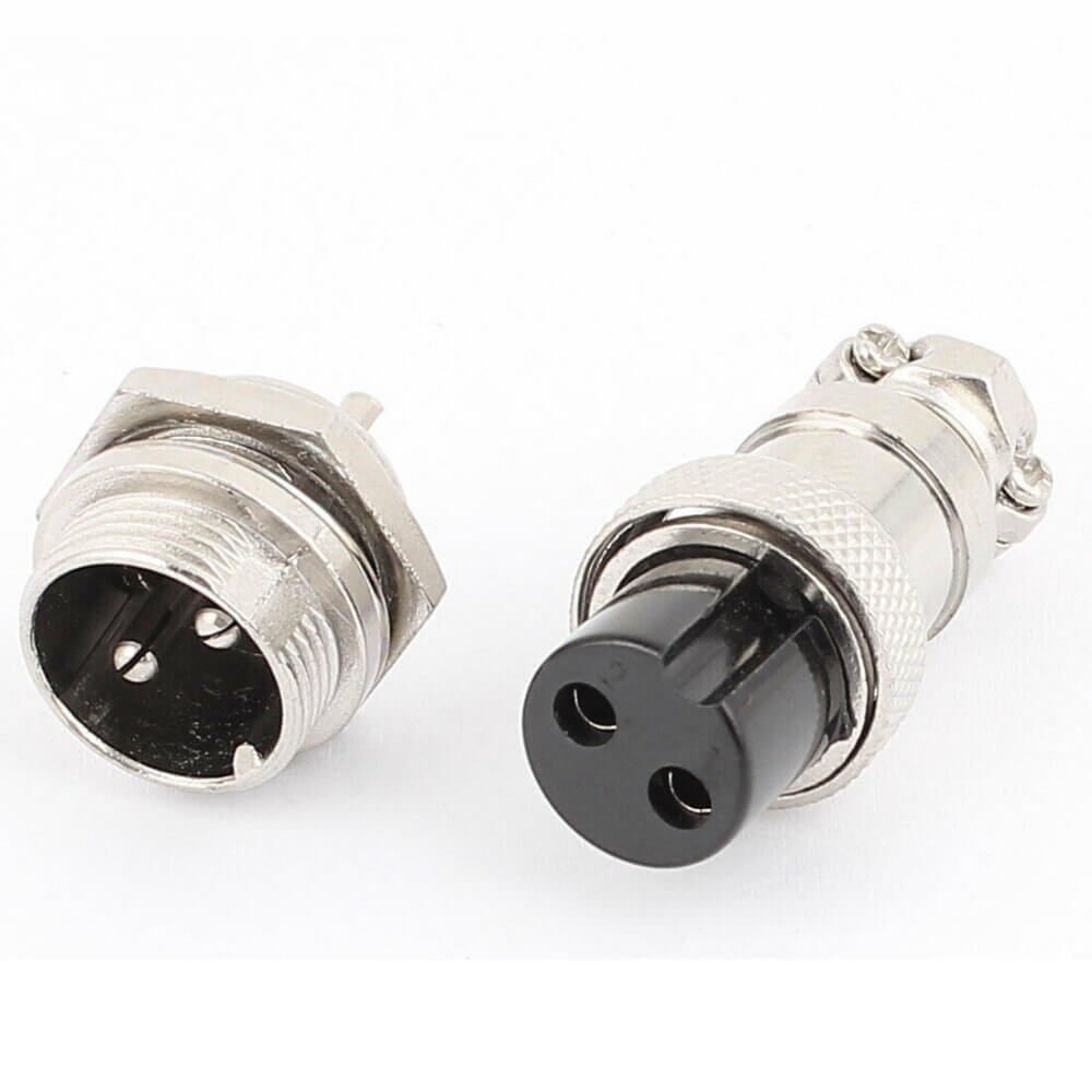 Imagen de Conector De Aviación GX16 2P Macho-Hembra