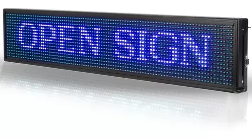 Imagen de Aviso Led Programable Publicitario Alto Brillo Monocolor