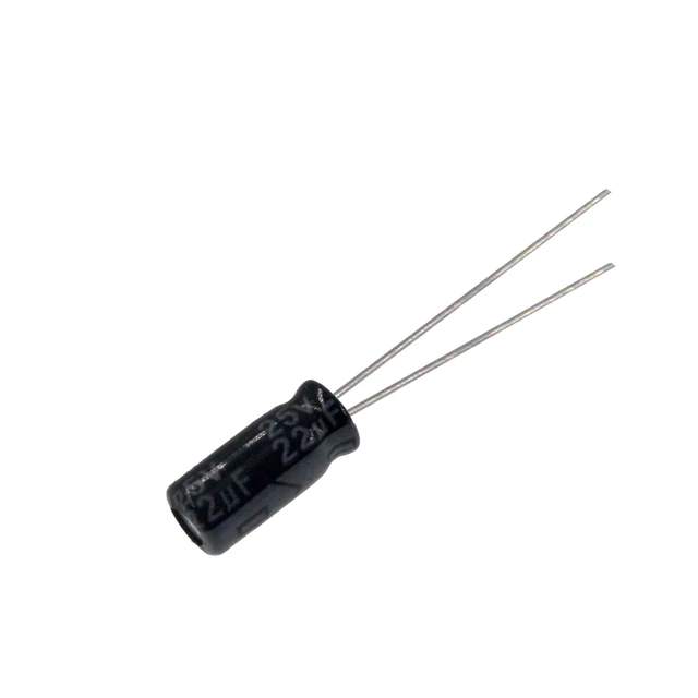 Imagen de Capacitor Electrolítico De Aluminio 22uF 25V 4x7 mm