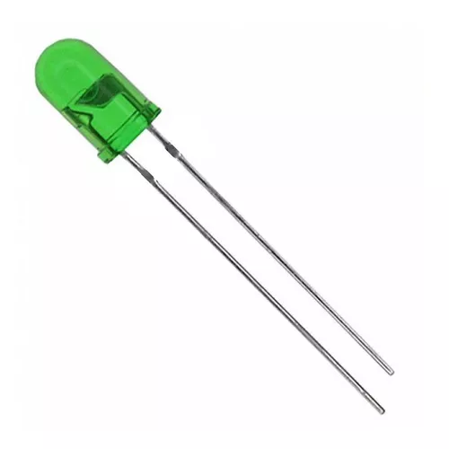 Imagen de Led 5mm Verde Difuso