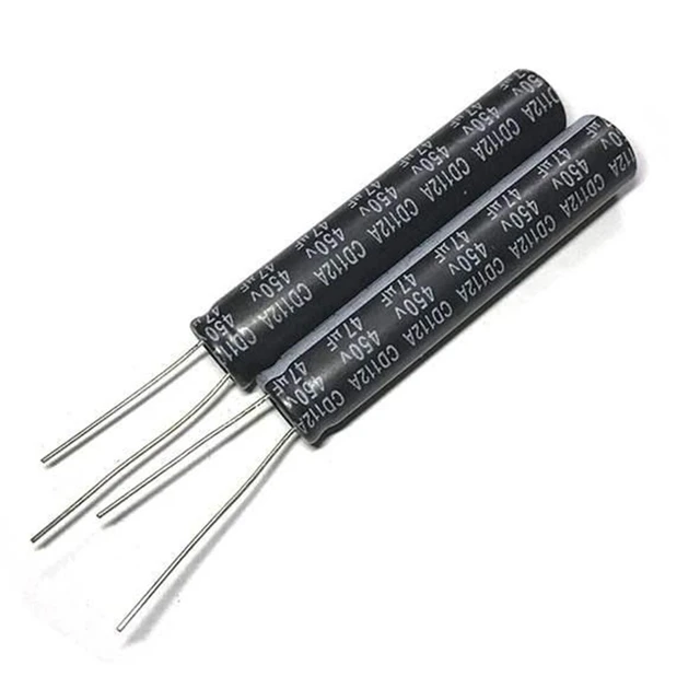Imagen de CAPACITOR ELECTROLÍTICO DE ALUMINIO 47UF 450V 10X50 MM