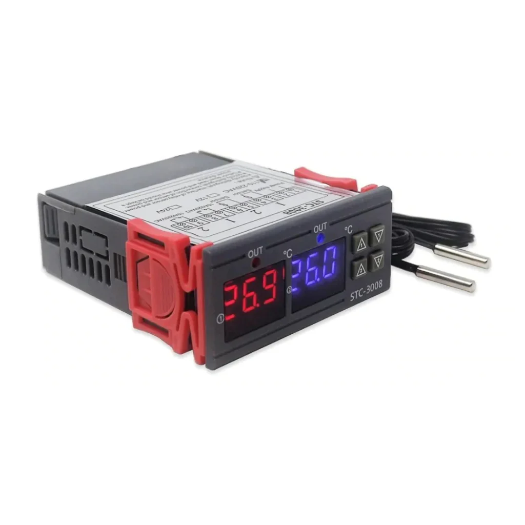 Imagen de Termostato Digital Doble Refrigeración Incubadora Cultivo Stc3008 2 Sensores