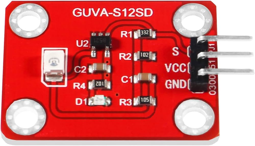 Imagen de Sensor Uv 240-370nm Guva-s12sd 3528 Ultravioleta Arduino