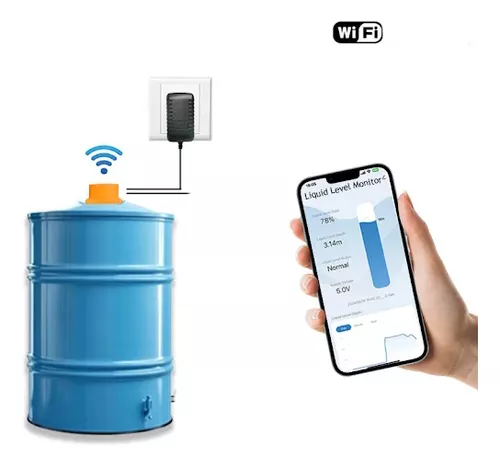 Imagen de Medidor De Nivel De Liquido o Solidos Tanque de reserva Agua Wifi Inalámbrico