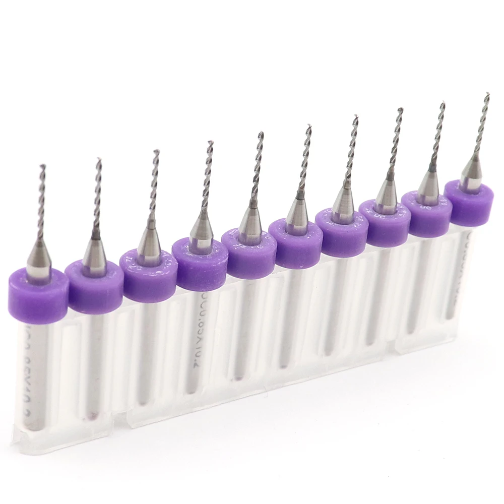 Imagen de kit 10 Brocas para PCB 1.0mm