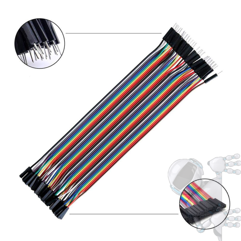 Kit 10 Cables 20 Cmt Dupont Alambres Conexión Modulos Arduino