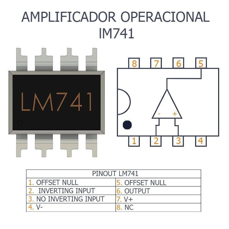 Kit 2 Amplificador Operacional Lm741cn Dip 8 Electronica De Colombia 4218