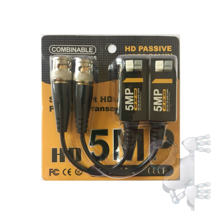 Video Balun 5mp Pasivo Hd Bnc Transceptor - Imagen 3