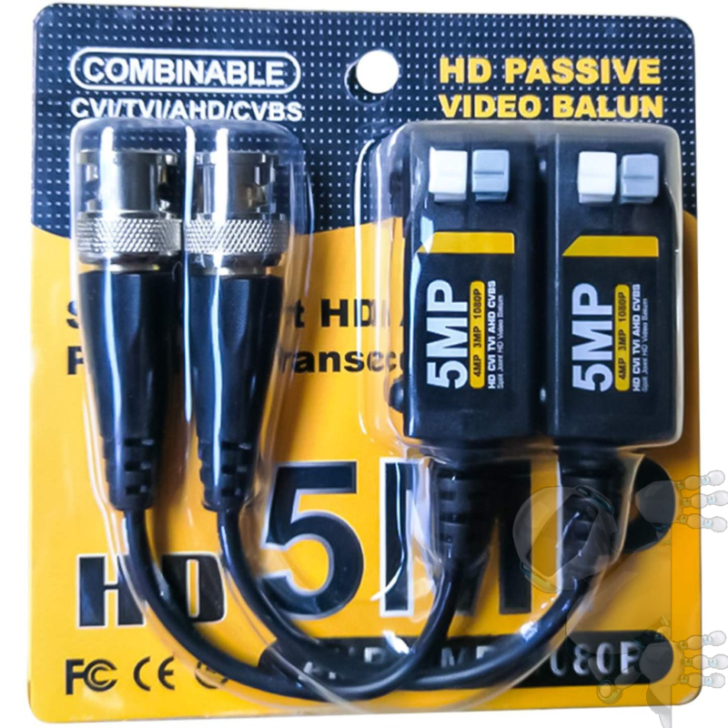 Video Balun 5mp Pasivo Hd Bnc Transceptor - Imagen 2