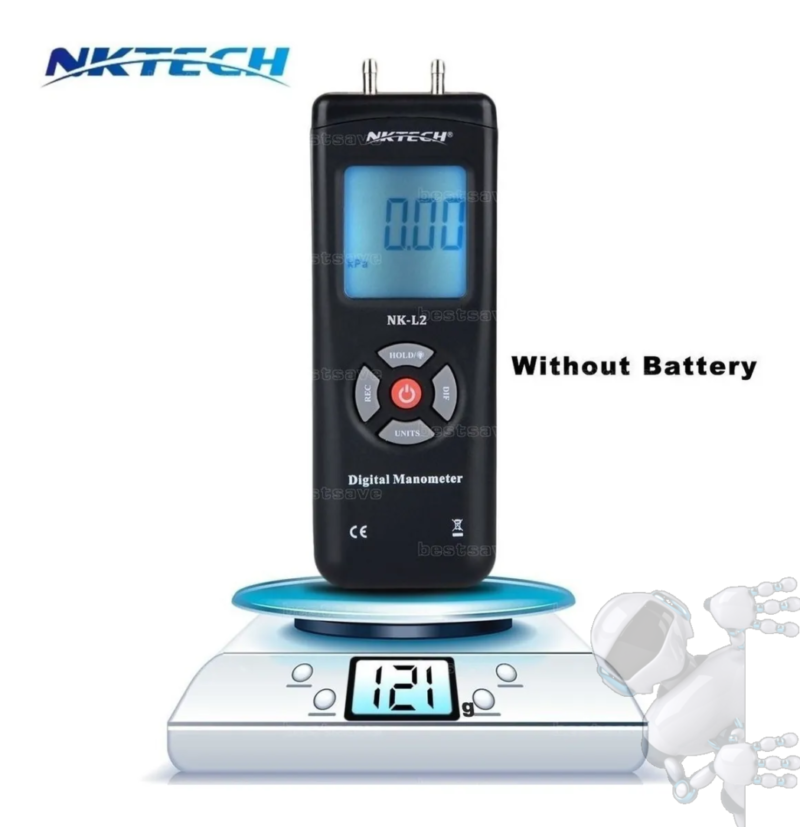 Manómetro Diferencial De Presión Aire Digital Nktech Nk-l2 - Imagen 6