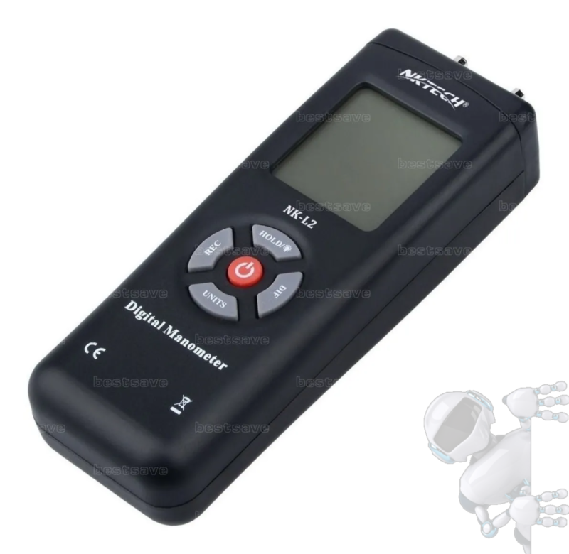 Manómetro Diferencial De Presión Aire Digital Nktech Nk-l2 - Imagen 2