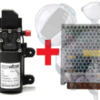 Bomba Diafragma 72w Motor 6l/mi 130psi + Fuente 110v 8.4a
