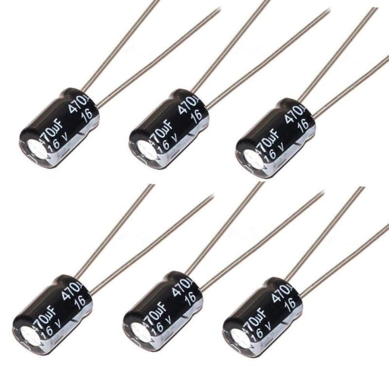 Kit 10 Capacitor Electrolítico De Aluminio 470uF 16V 8x12 mm