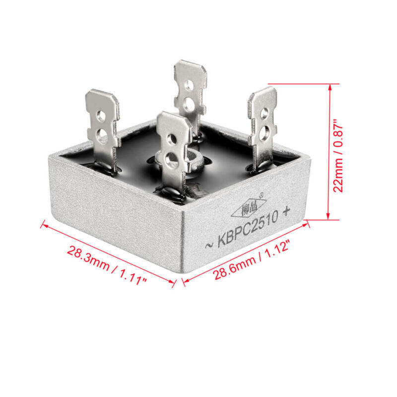 Puente Rectificador De 25a Kbpc2510 - Imagen 4