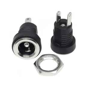 Conector 5,5x2,1mm, Dc 022b, Con Tuerca Para Panel