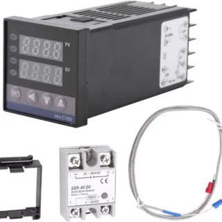 Kit Controlador Pid Temperatura Rex-c100 Relay Y Termocupla