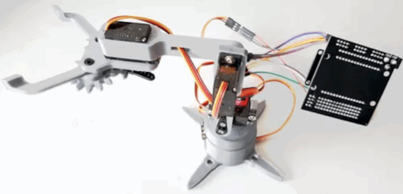 Brazo Robotico Wifi Programado En Arduino Servos Metalicos mg90