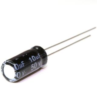 Capacitor Electrolítico De Aluminio 10uF 50V 5x7 mm