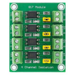 Módulo Optoacoplador 4 Canales PC817 6 – 30V Optoaislador