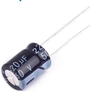 Capacitor Electrolítico De Aluminio 220uF 50V 10x13 mm
