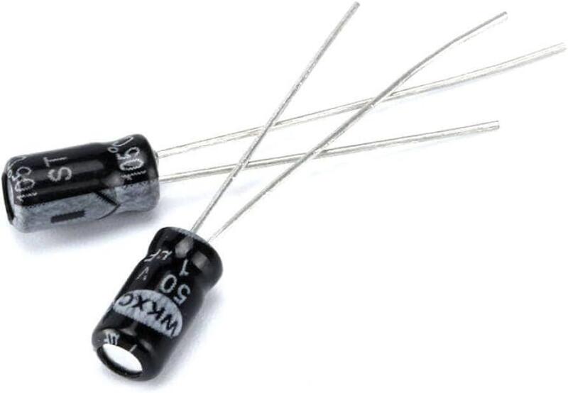 Capacitor Electrolítico De Aluminio 1uF 50V 4x7 mm