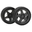Rueda Llanta Wheel Carro rin negro Robot Diametro 67mm
